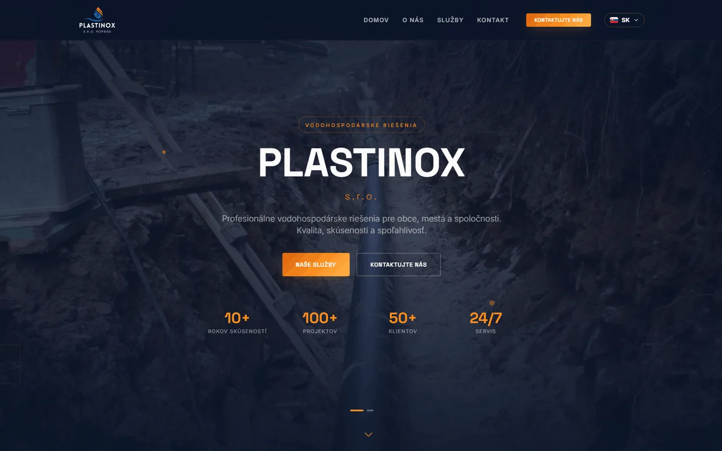 Web pre Plastinox — Vodohospodárstvo